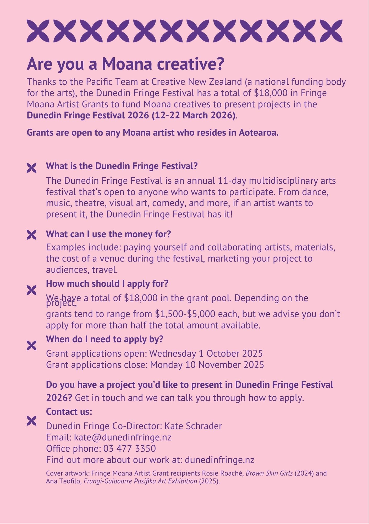 Grant for Moana Creatives 2